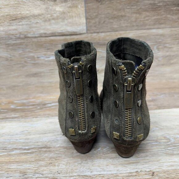 Vince Camuto Cinza Brown Suede Ankle Boots Women's Size 8.5 - Picture 3 of 8